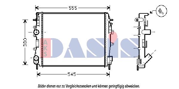 AKS DASIS radiatorius, variklio aušinimas 180009N